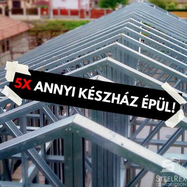 Ötször annyi készház épül